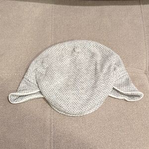 NWT Mayoral Newborn Baby Boy Trapper Hat in Gray Polka Dot, 6-9mo